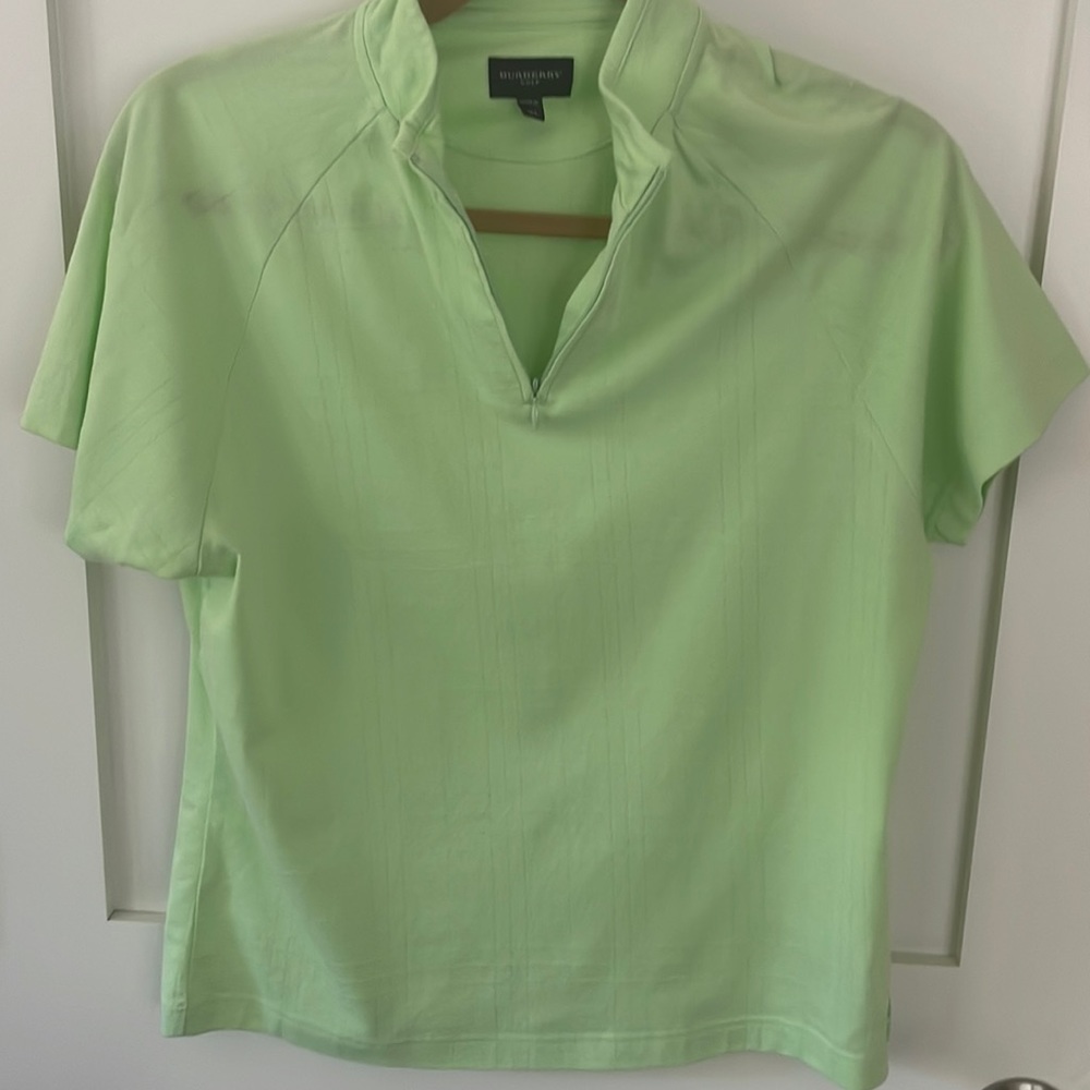 Burberry golf shirt- 3/4 zip